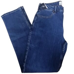 Abercrombie Kids Blue Denim Straight High Rise Jeans NWT. Sz. 17/18 L